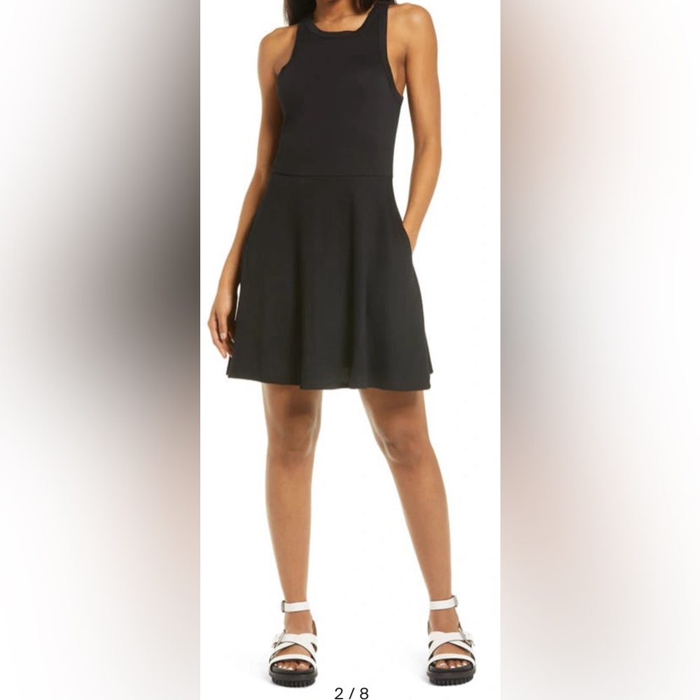 BP Black Sleeveless Rib Minidress Size Small (4-6) NWT
